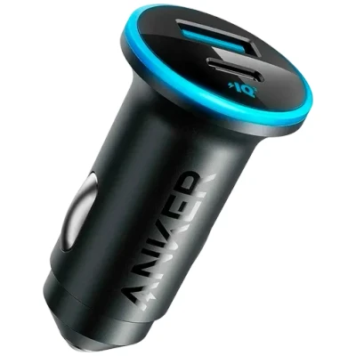 Abbildung von 325 1A1C Car Charger von Anker Schwarz Kunststoff
