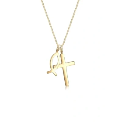 Abbildung von Elli Kette mit Anhänger »Halskette Kreuz Symbol Religion 925 Silber«