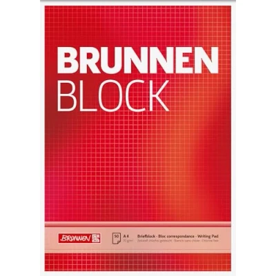 Abbildung von Brunnen 1052728 Briefblock / Schreibblock Der Block (A4, kariert, 50 Blatt, 70 g/m²)