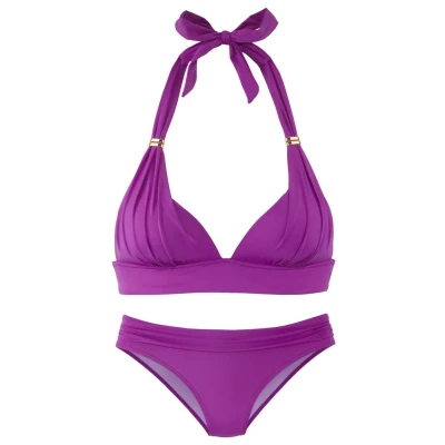 Abbildung von LASCANA Triangel Bikini »Toni«, (Set), mit goldfarbenen Accessoires
