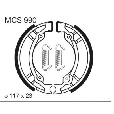 Abbildung von TRW MCS990 Bremsbacken 110