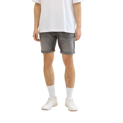 Abbildung von TOM Tailor denim Jeans Shorts, Herren, Größe: Small, Used light stone grey