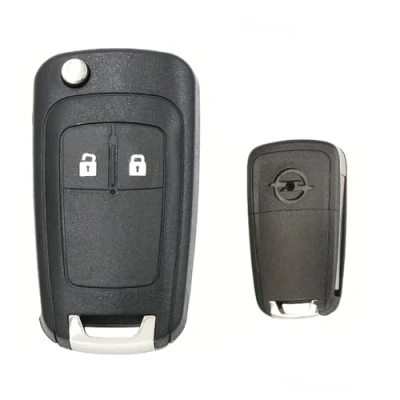 Abbildung von 2 Tasten Klappschlüsselgehäuse Autoschlüssel Gehäuse für Opel Vauxhall Astra H J Insignia Adam Vectra C Corsa D