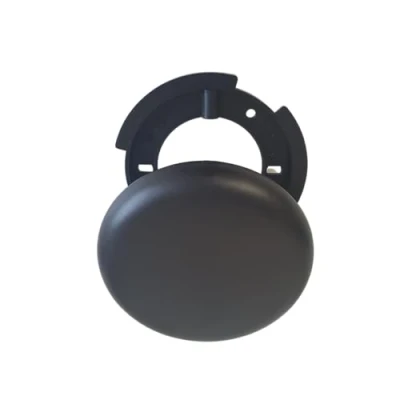 Abbildung von Lampen Abzweigdose schwarz Deckendose Abdeckdose Kabeldose Verteilerdose Aufputz Baldachin Lampe Deckenrosette Blinddose ultraflach Ø 13cm, Höhe 1,5 cm (1x 130mm schwarz)