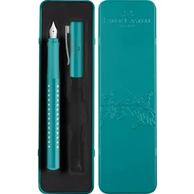 Abbildung von FABER CASTELL 201516 Füller Sparkle, Federbreite M, Ocean, im Geschenketui