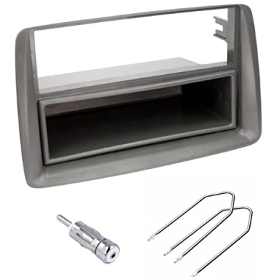 Abbildung von Sound way 1 DIN Autoradio Radioblende RadioRahmen, Antennenadapter, Schlüssel kompatibel mit FIAT Panda 2002