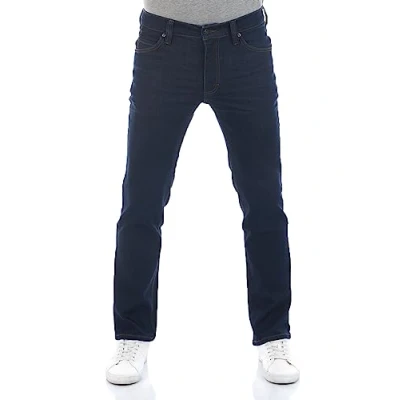 Abbildung von MUSTANG Jeans Herren Stretch Straight Fit Tramper Jeanshose Hose Denim Blau w31, Farbe:Super Dark (1014412 5000 943), Größe:31W / 30L