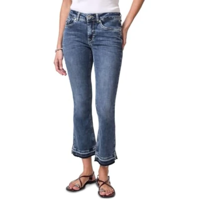 Abbildung von Street One Studio Damen F379472 Flared Jeans mit Nieten, Medium Blue Random, 31W / 28L