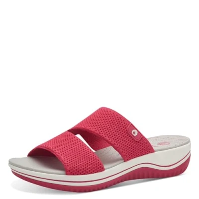 Abbildung von Jana Coshy: Urlaub für die Füße Eine Hallux optimierte wasserfeste vegane Pantolette mit Mehrweite, Fuchsia (Rot), 40 EU