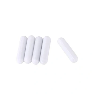 Abbildung von Labor Rührstangen Set 5 teilig PTFE Magnetrührermischer Laborspinner Typ C Weiß für die Verwendung im Magnetmischer(C7*30mm)