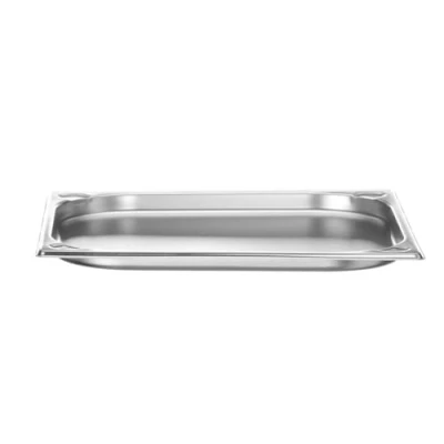 Abbildung von HENDI Gastronormbehälter, Temperaturbeständig von 40 bis 300C, Heissluftöfen Kühl und Tiefkühlschränken Chafing Dishes Bain Marie, Stapelbar, 1.5L, GN 2/3, 354x325x(H) 20mm, Edelstahl
