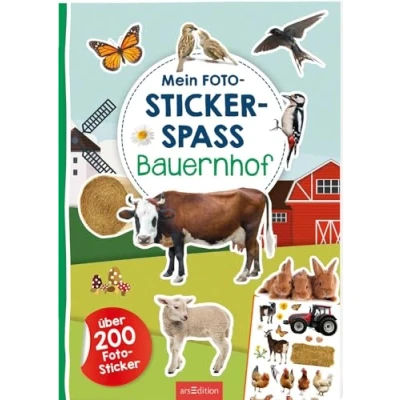 Abbildung von Mein Foto Stickerspaß Bauernhof: Über 200 Sticker Stickerheft mit Stickern und illustrierten Szenen für Kinder ab 3 Jahren