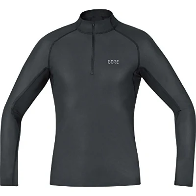 Abbildung von GORE WEAR Herren M WINDSTOPPER BaseLayer Thermo Stehkragenshirt, Black,
