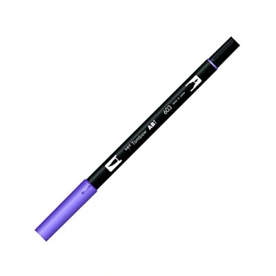 Abbildung von Tombow ABT 603 Fasermaler Dual Brush Pen mit zwei Spitzen, periwinkle