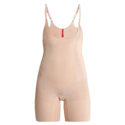Abbildung von Spanx Oncore Openbust Midthigh Bodysuit Body, Damen, Größe: 34 36, Soft nude