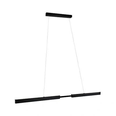Abbildung von Paulmann 79888 LED Pendelleuchte Aptare incl. 1x18 / Watt dimmbar Deckenlampe Schwarz gebürstet Hängelampe Metall Pendellampe 2700 K
