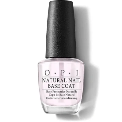Abbildung von OPI Nail Lacquer Base oder Top Coat Unterlack gegen Verfärbungen Überlack für maximalen Glanz und 7 Tage Halt mit extra breitem ProWide Pinsel einen perfekten Auftrag