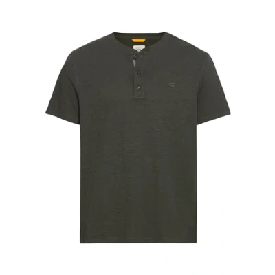 Abbildung von camel active Henley Kurzarm Tshirt basic Leaf green, Herren, Größe: 3XL, green