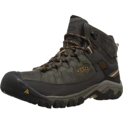 Abbildung von Keen Targhee III MID WP Hikingschuh, Herren, Größe: 45, Black olive/golden brown Schuhe