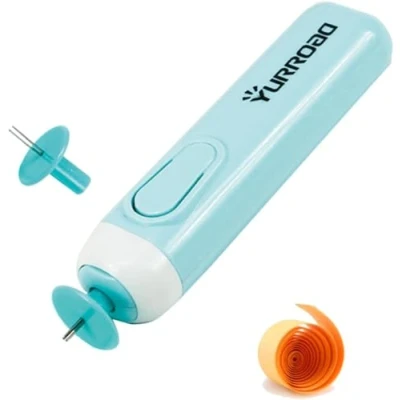 Abbildung von YURROAD Quilling Werkzeug Elektrisch, 2 in 1 Stift Tool, Elektrischer Pen für Allgemeine Papierstreifen und Breitere Papier