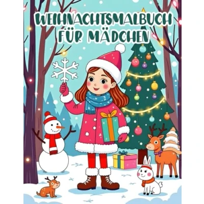 Abbildung von Weihnachtsmalbuch für Mädchen von 2 bis 5 Jahren: Malbuch mit kindgerechten Formen Kleinkinder, Sonderausgabe Weihnachten. Ein liebevolles einfachen Motiven