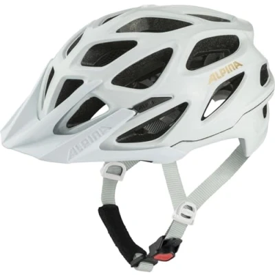 Abbildung von ALPINA Mythos 3.0 LE Leichter und gut belüfteter Fahrradhelm für Erwachsene, Individuell anpassbar, optimalen Komfort Schutz, White Prosecco Gloss, S (52 57cm)
