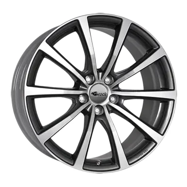 Abbildung von BROCK 5 loch 18Zoll 112mm Alufelge B32 Grau frontpoliert 0580071116 Felge 8.5Zoll 30mm 66,6mm