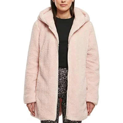 Abbildung von Urban Classics Ladies Sherpa Jacket Wintermantel, Damen, Größe: Large, Pink