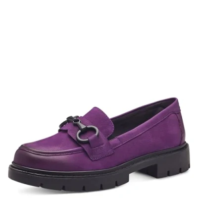 Abbildung von Tamaris Comfort Slipper, Damen, Größe: 38, Purple nubuk Leder