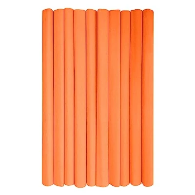 Abbildung von Interdruk Crepe Paper Rolls for Kids, DIY and Decorations Pack of 10 Reels (50cm x 200cm, 28g/m2) 06 Dark Orange
