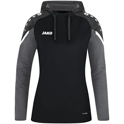 Abbildung von JAKO Fussball Performance Kapuzenpullover, Damen, Größe: 38, Schwarzgrau