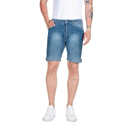Abbildung von Replay Short Jeans Shorts, Herren, Größe: 29, Medium blue