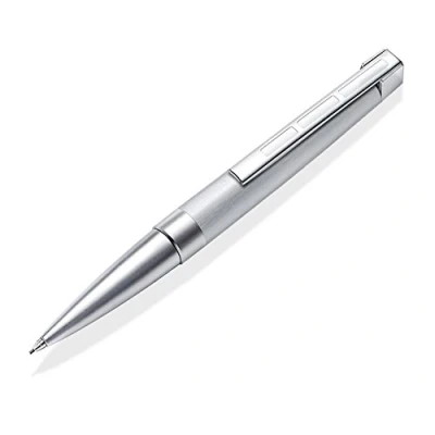 Abbildung von STAEDTLER Initium Metallum Drehbleistift, Aluminium, 0.7 mm, HB, Made in Germany, mit edler Geschenkverpackung, 9PMM4407, 1 Stück (1er Pack)