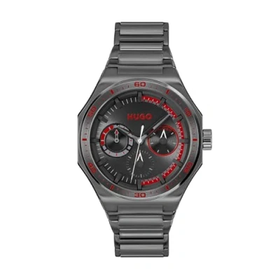 Abbildung von HUGO Uhr, Herren, Größe: One Size, Grey/black