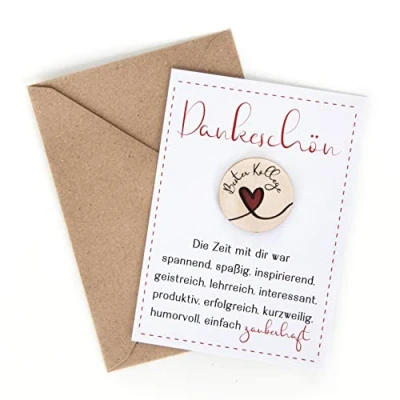 Abbildung von Logbuch Verlag Abschiedsgeschenk Kollege zum Jobwechsel &amp; Rente Dankeschön Karte mit Kleinigkeit für Lieblingskollegen