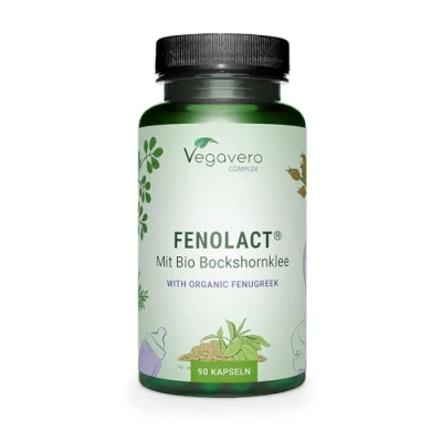 Abbildung von FenoLact® für Stillende Mit BIO Bockshornklee &amp; Moringa Quatrefolic® Folsäure, Vitamin D3, B12 und Eisen Vegan Ohne Zusätze 90 Kapseln Deutsche Produktion von VEGAVERO®