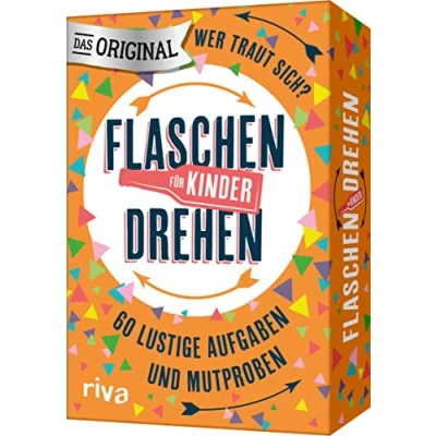 Abbildung von Flaschendrehen Die Kinderedition: 60 lustige Aufgaben und Mutproben für Kinder ab 6 Jahren. Das Original. Der Spieleklassiker. Ideal Klassenfahrt, Geburtstag als Geschenk