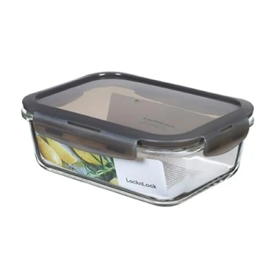 Abbildung von LocknLock OVEN GLASS Frischhaltedosen Glas mit Deckel 1,0 L 200 x 152 74 mm Kühlschrank, Gefriertruhe &amp; Spülmaschine Borosilikat bis 400C ofenfest Mikrowellengeschirr