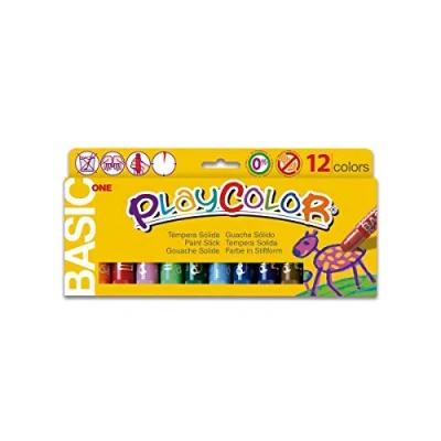 Abbildung von PlayColor 200359 Buntstiftkasten12 feste Temperafarben, 2610731, MULTICOLOR, 12 Stück (1er Pack)