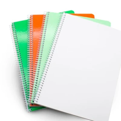 Abbildung von DOJA Barcelona DIN A5 Notizbuch Unliniert 4er Pack Notizheft mit weichem Umschlag 80 blanko Blätter Farbige Notizbücher in Zufälliger Ringbuch, Spiralblock, Skizzenbuch