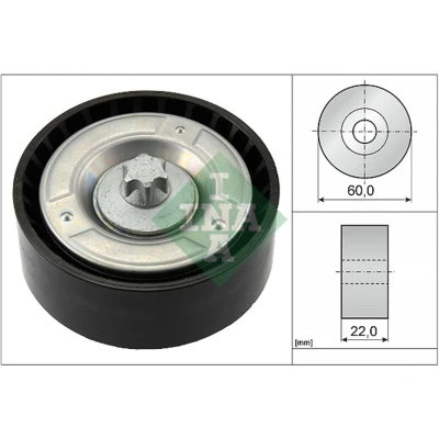 Abbildung von INA 532 0798 10 Umlenkrolle MERCEDES BENZ: CLA Coupe