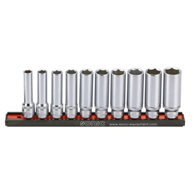 Abbildung von SONIC 201008SON Steckschlüsseleinsatz Set 10 Torx Chrom Vanadium Stahl, Aluminium 3/8 Vierkant