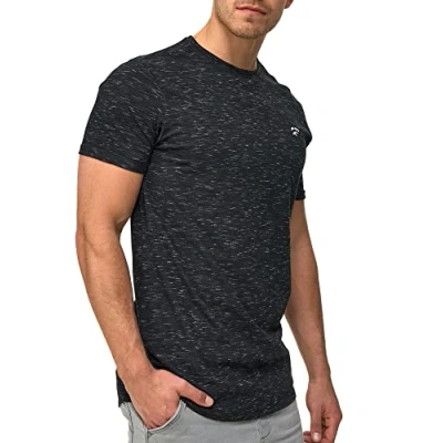 Abbildung von Indicode Herren Kloge T Shirt mit Rundhals Ausschnitt Herrenshirt Sommershirt Black Mix S