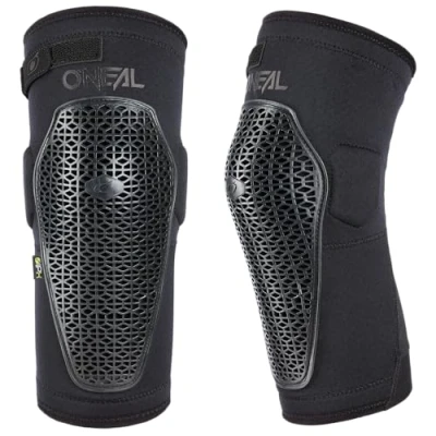 Abbildung von O&#039;NEAL Knie Protektoren Motocross Enduro Motorrad Hochdichter IPX® Aufprallschutz, elastischem Klettband, Atmungsaktives Neopren Junction Lite Knee Guard V.23 Erwachsene Schwarz Größe S