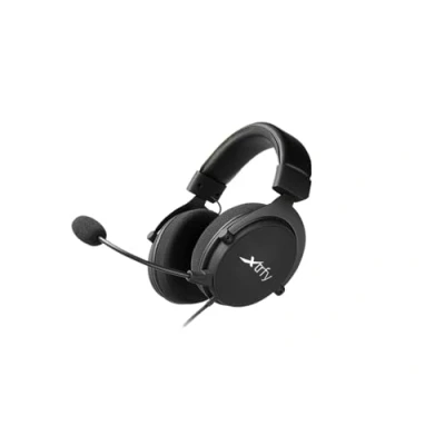 Abbildung von Xtrfy H2, Profi Gaming Headset, Optimiert für esports, Extra Große Ohrkissen mit Memory Schaumstoffpolstern, Abnehmbares Mikrofon, Geflochtenes Kabel, Schwarz