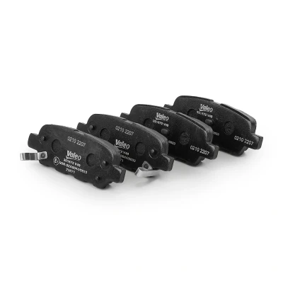 Abbildung von VALEO 301672 Bremsbelagsatz FIRST Hinterachse inkl. Verschleißwarnkontakt ohne Anti Quietsch Blech NISSAN: Qashqai / Qashqai+2 I, Juke, X Trail