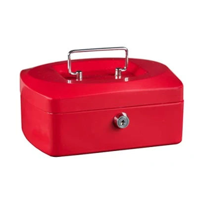 Abbildung von Idena 50029 Geldkassette 8&quot;, Größe 205 x 160 90 mm, Farbe Rot, 1 Stück