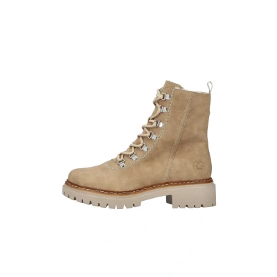Abbildung von Rieker Plateaustiefelette, Damen, Größe: 36, Beige Schuhe