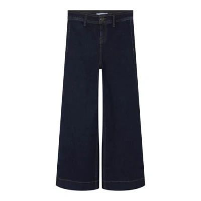 Abbildung von Name it Nkfsalli WIDE Flared Jeans für Kinder, Größe: 140, Dark blue denim