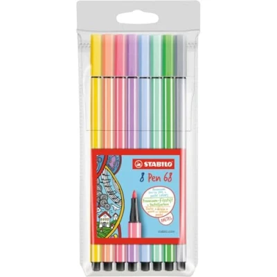 Abbildung von STABILO Pen 68 pastel 8er Etui
